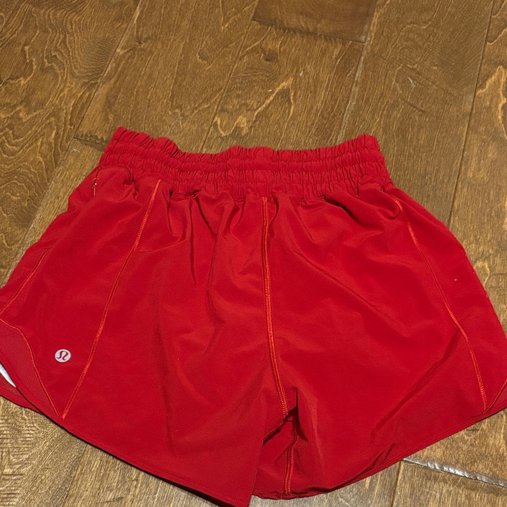 lululemon athletica Women's Bright Red Athletic Shorts